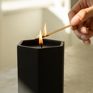 Gold Concrete Candle