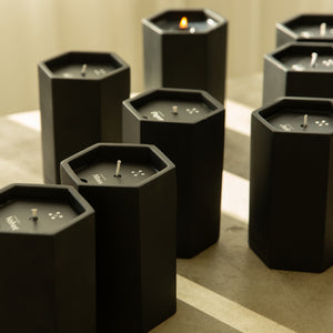 Paper Concrete Candle