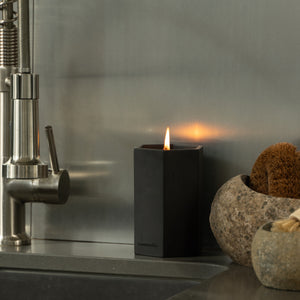 Gold Concrete Candle