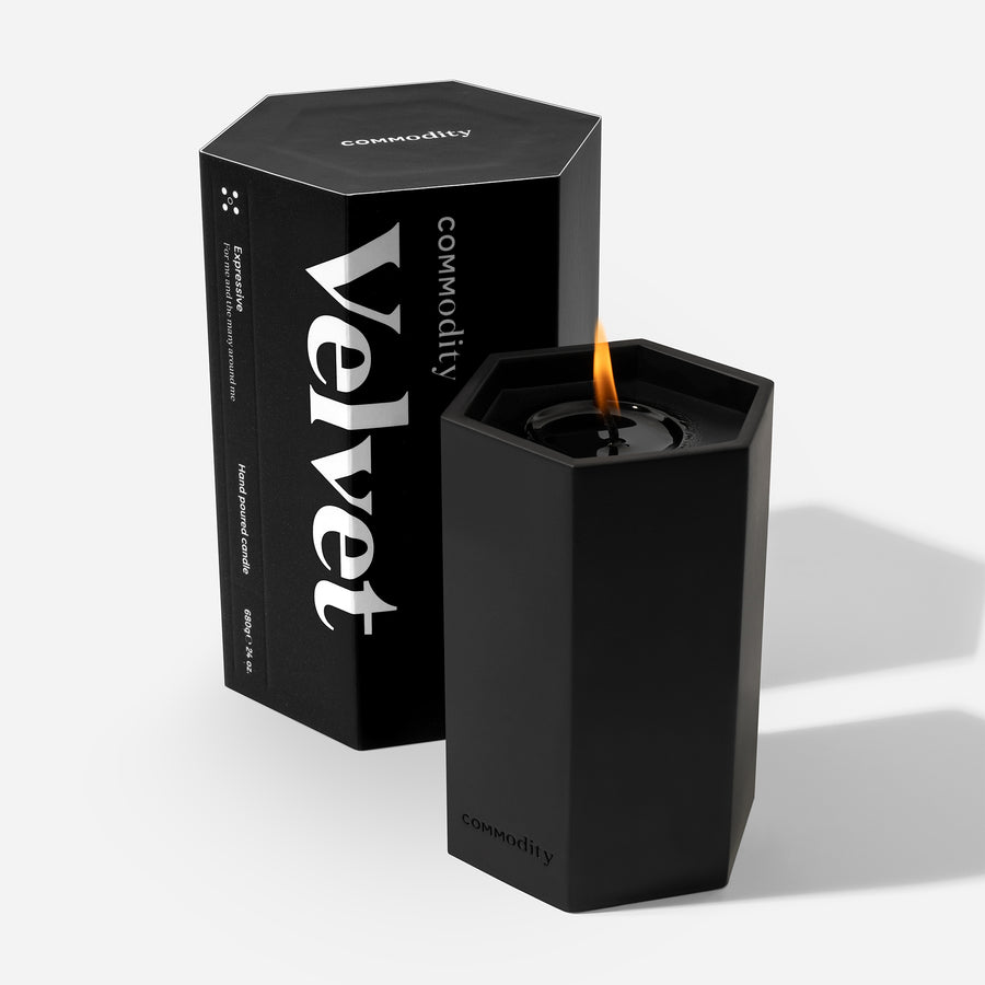 Velvet Concrete Candle