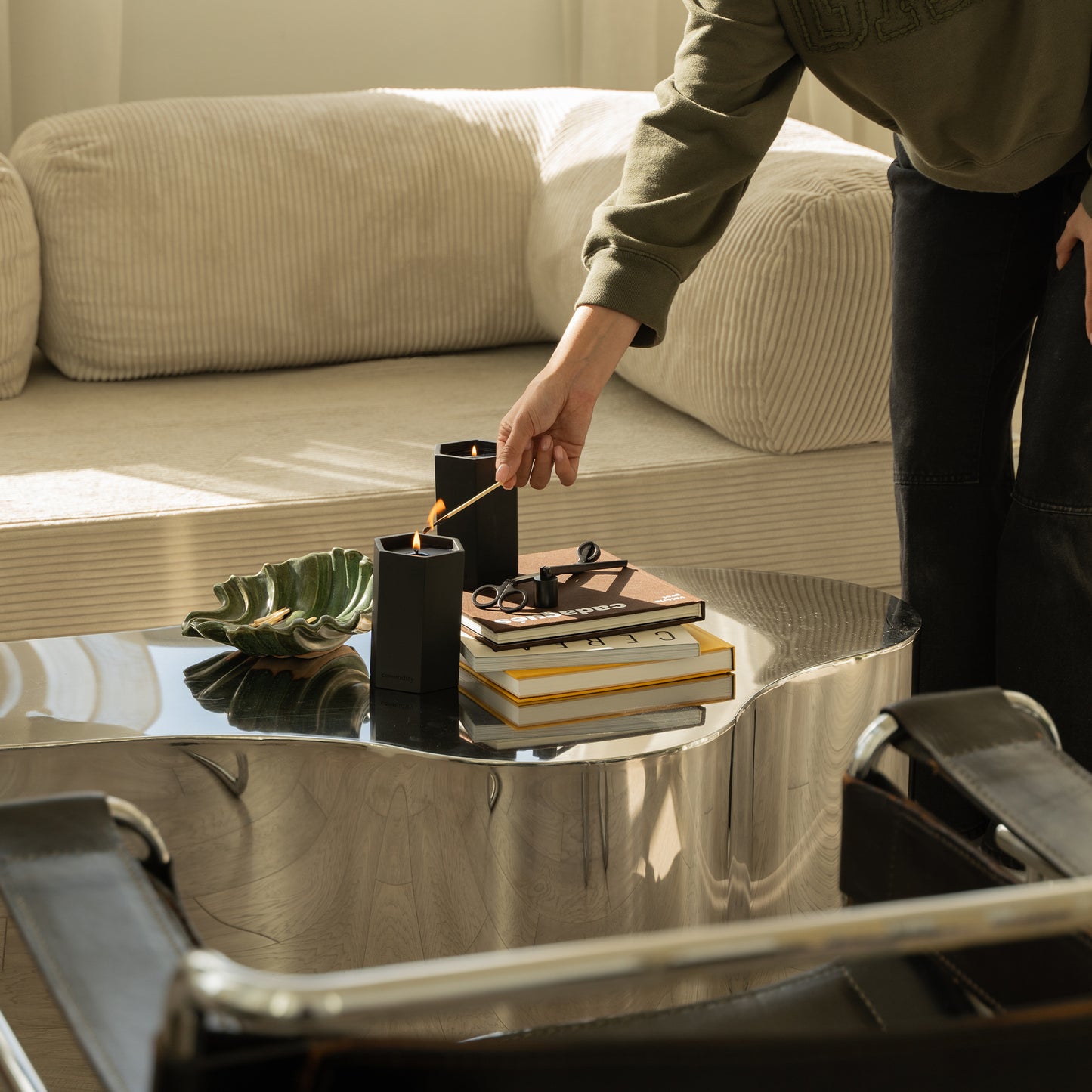 Velvet Concrete Candle