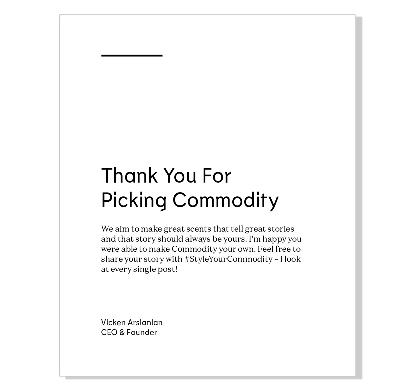 Thank You Card